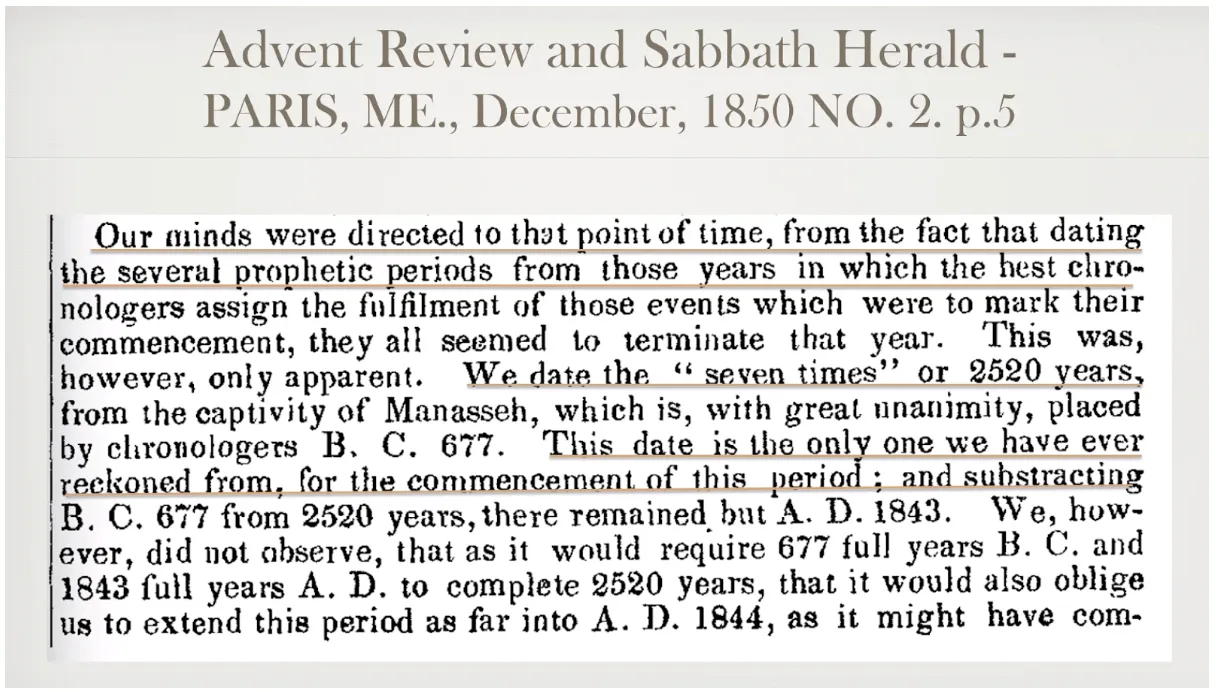Advent Shield extract about the seven times