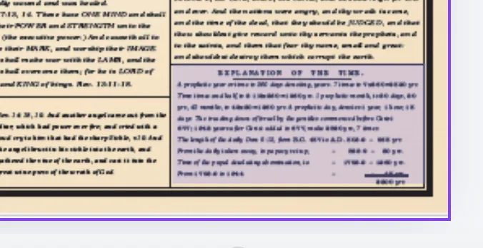 The explanation of time box in the bottom right of the 1850 chart